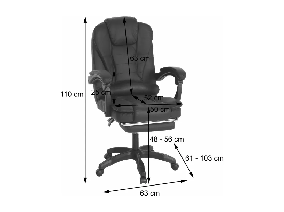 Chaise de bureau MCW-M80, coffee