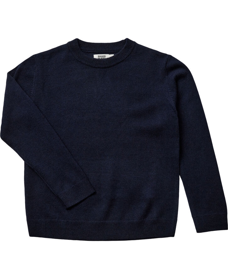 Magasin du Nord Collection Strikka RWS wool & cashmere pullover Navy