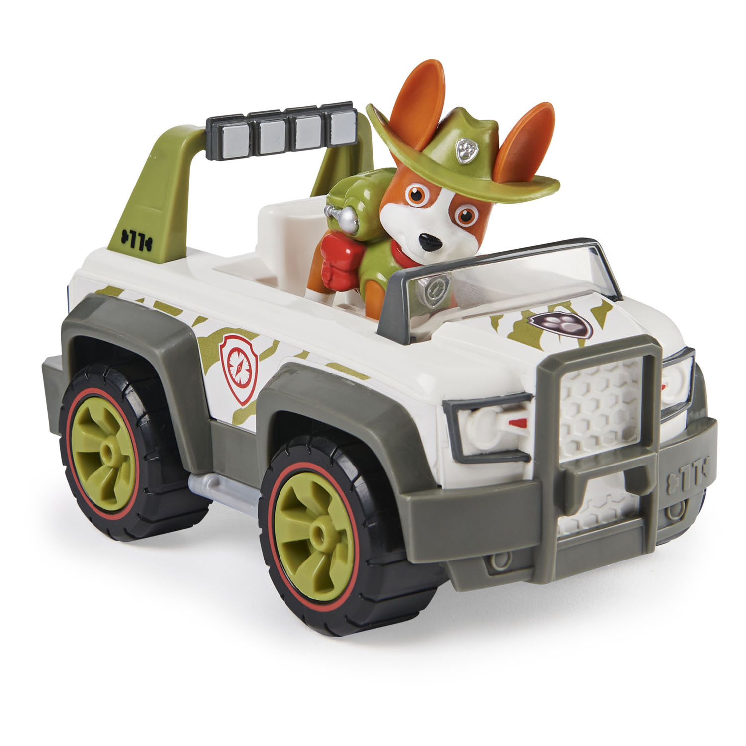 PAW Patrol Voertuig met Speelfiguur - Tracker's Jungle Cruiser