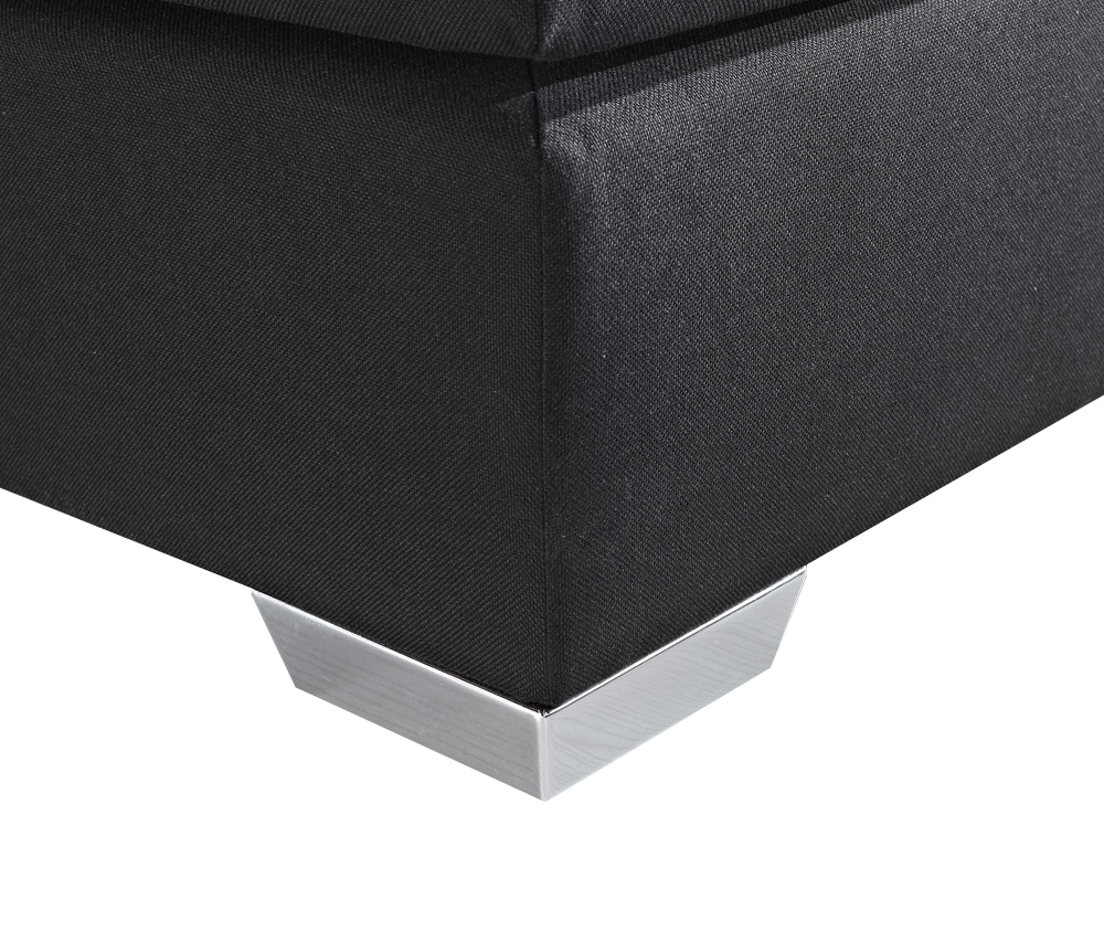 Boxspring Stof PRESIDENT 180 x 200 cm Zwart