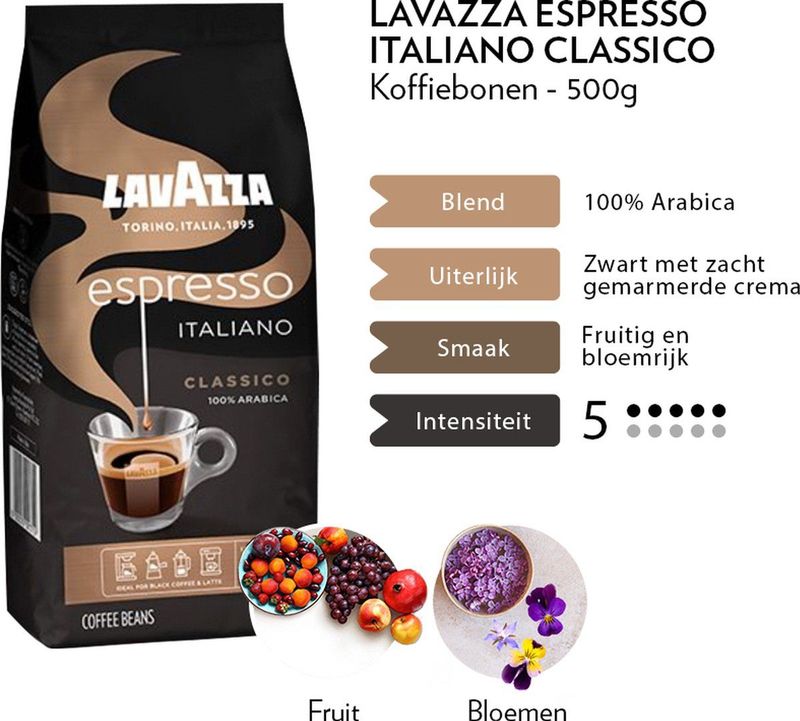 Lavazza Espresso Italiano Classico koffiebonen 500g