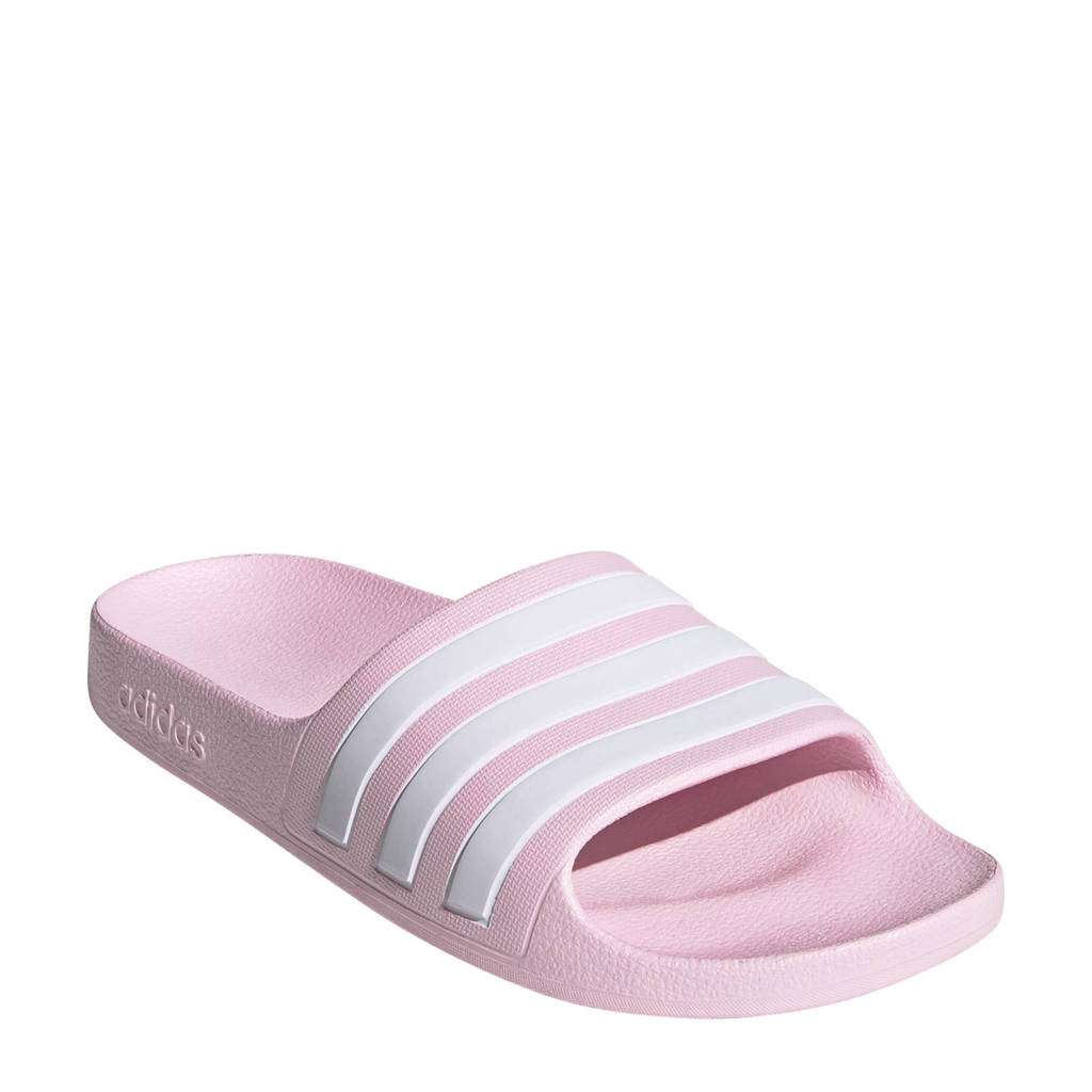 adidas Adilette Aqua badslippers roze/wit