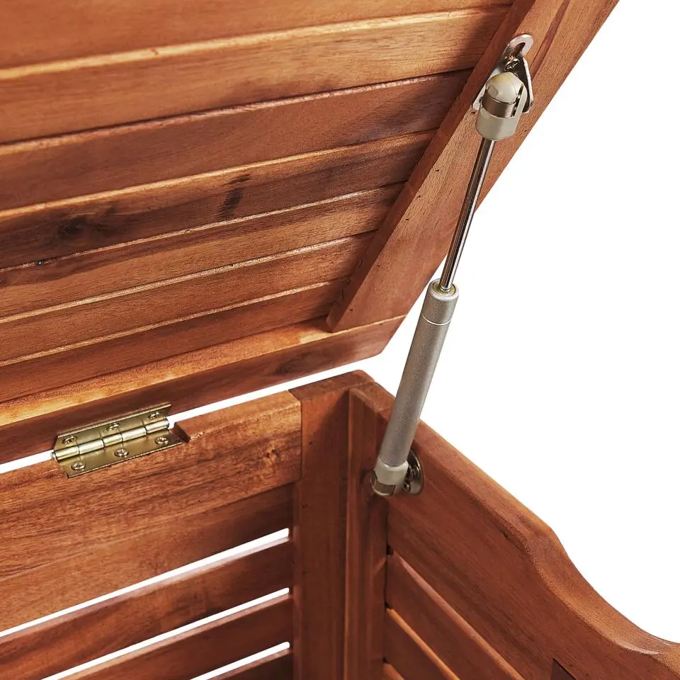 RIVIERA - Kussenbox - Donkere houtkleur - 130 cm - Acaciahout