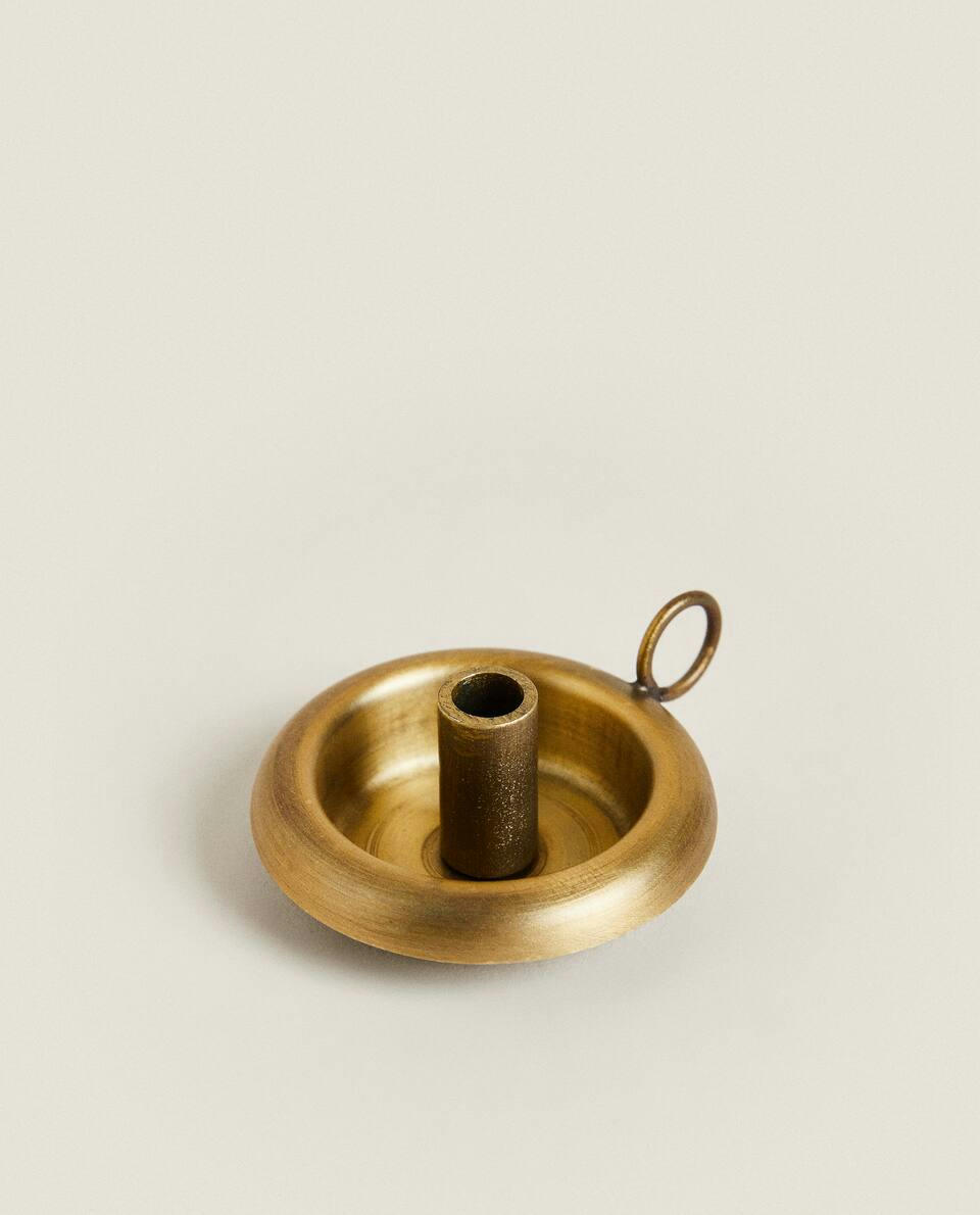 PORTA-VELAS DOURADO