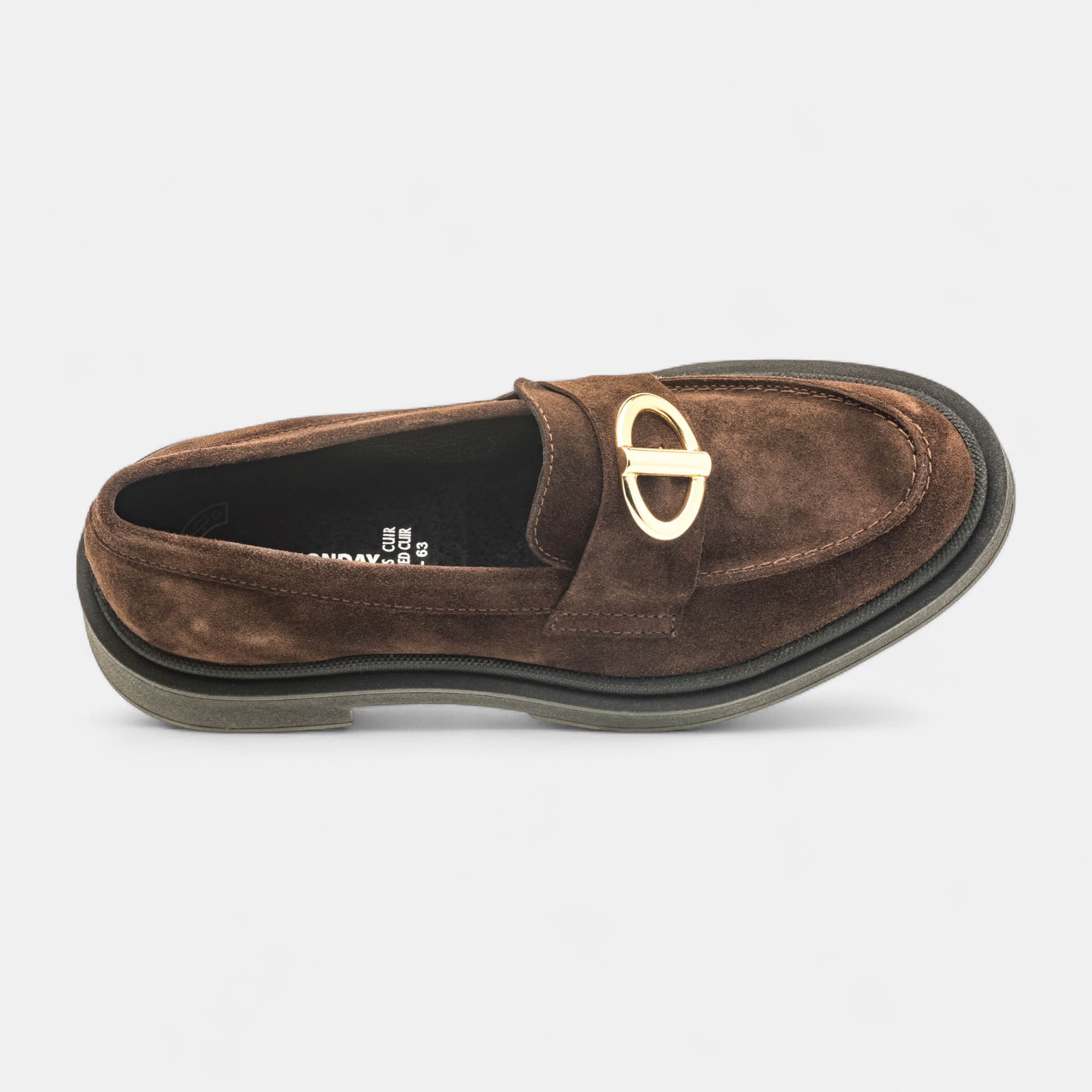 Mocassins Femme en cuir marron