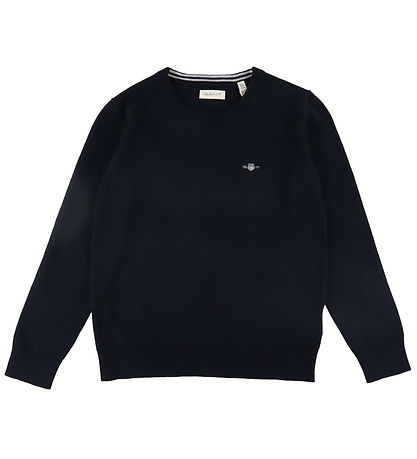 GANT Bluse - Strick - Shield Classic+ - Evening Blue