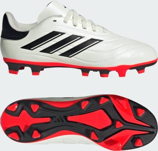 Adidas Perfor ce COPA Pure 2 Club Jr. voetbalschoenen ecru zwart rood Imitatieleer 31