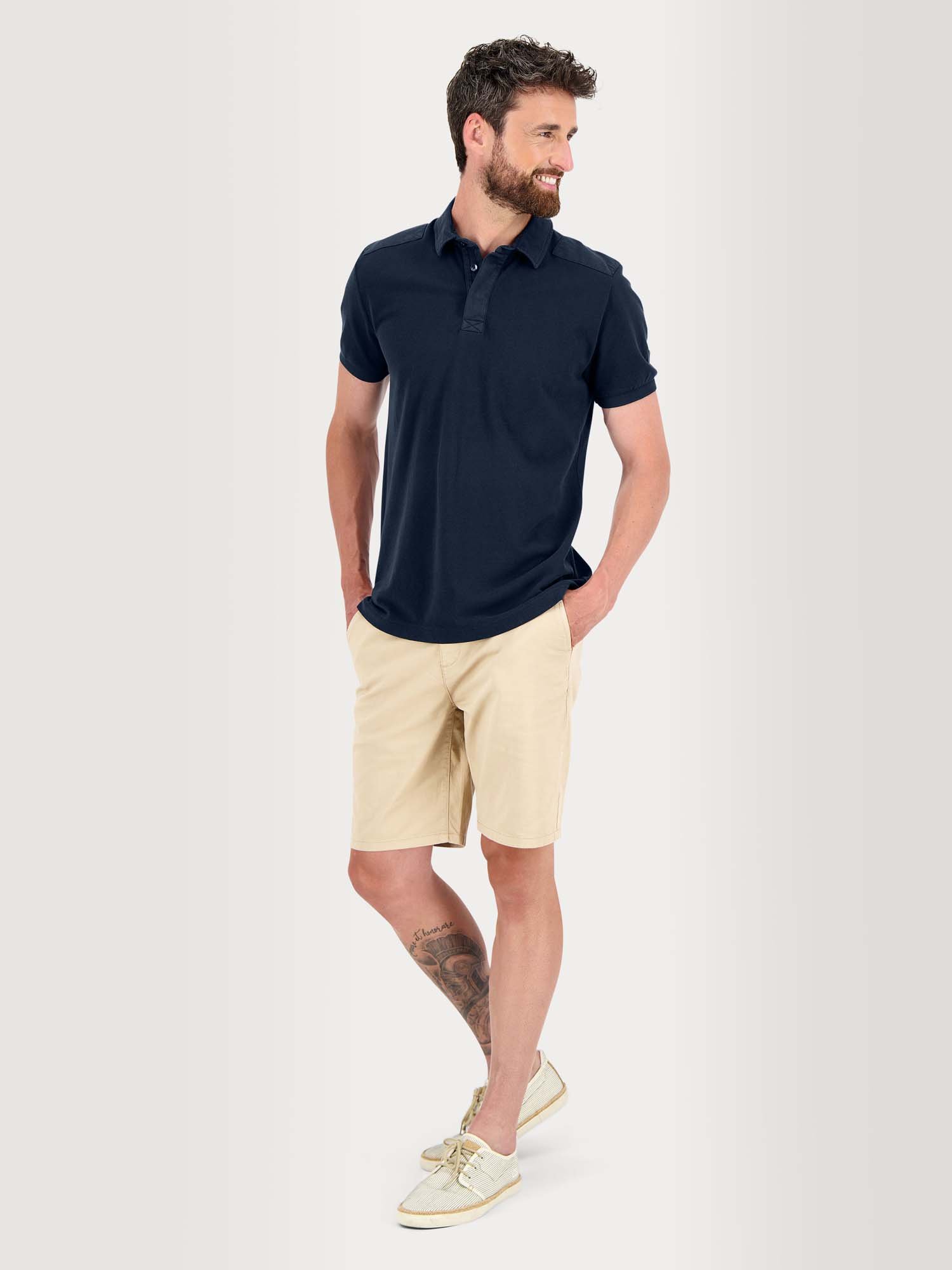 Polo Homme Manches Courtes Marine