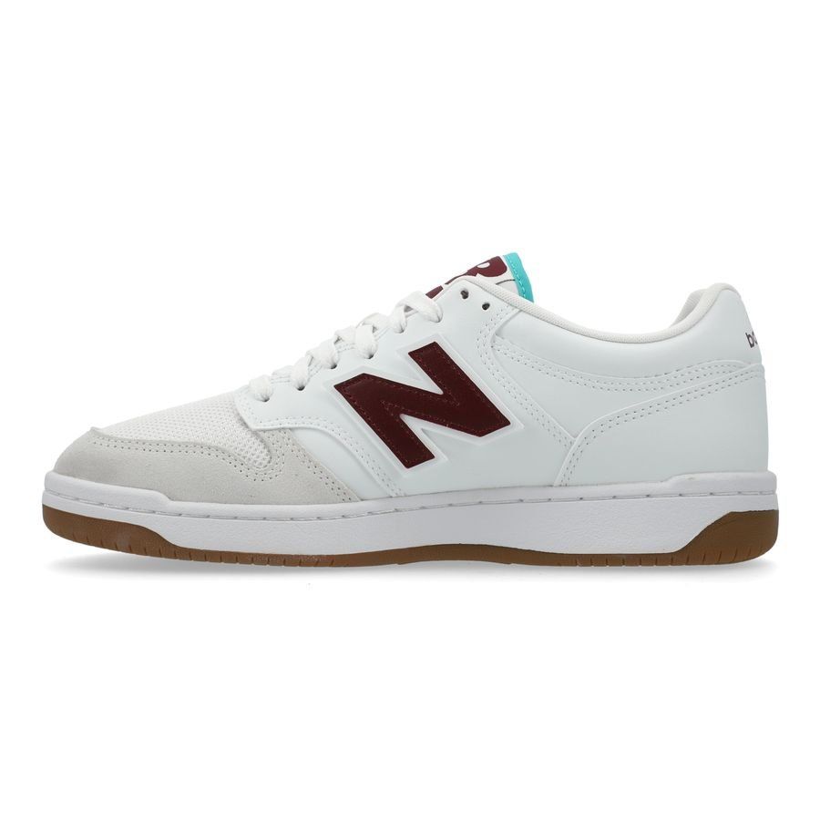 New Balance Chaussures 480 - Blanc/Bordeaux