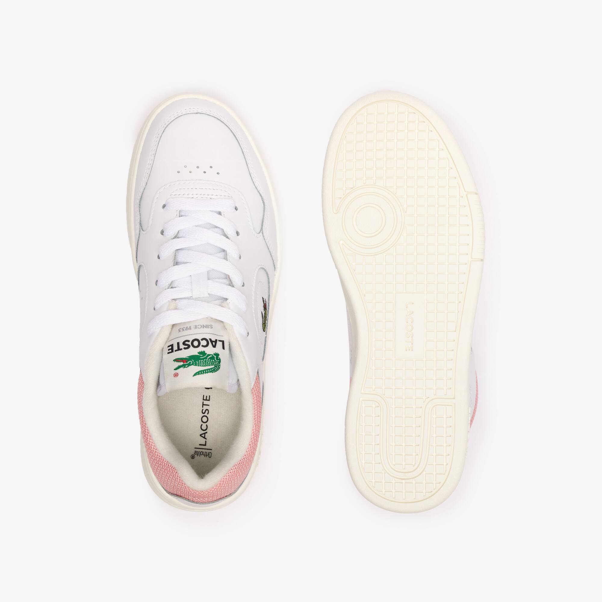 Sneakers Lineset femme cuir contrasté Sneakers - Blanc - Lacoste - Femme