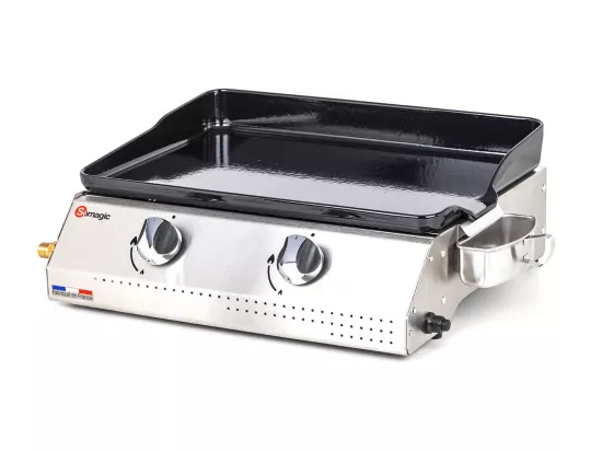 Plancha à gaz Vera 200 avec cuve en inox - Somagic