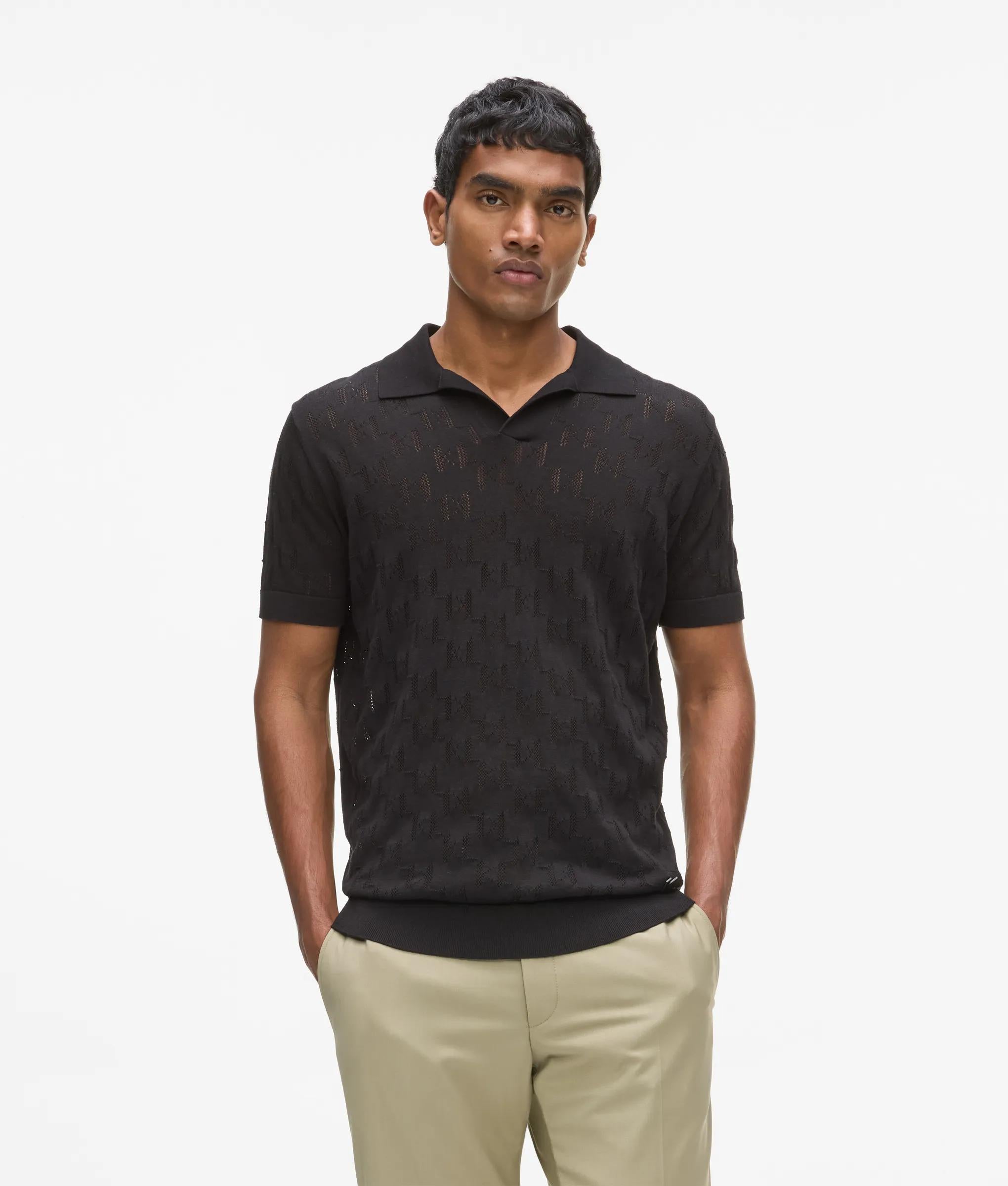 Monogram gebreide polo