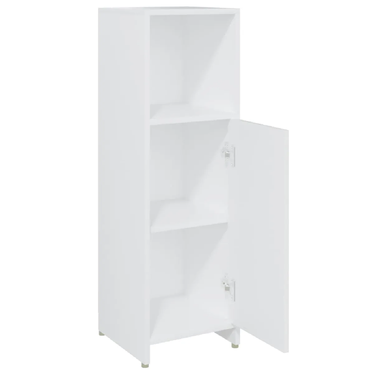 vidaXL Armoire salle de bain - Blanc 30x30x95 cm