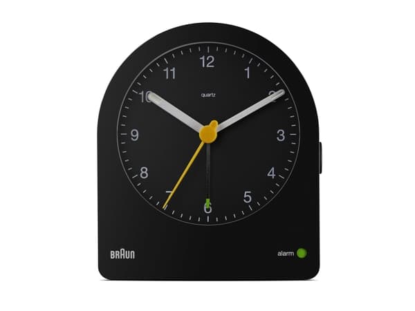 Braun BC22B, Quartz vekkerklokke, Sort, Batteri, AA, 85,6 mm, 97 mm