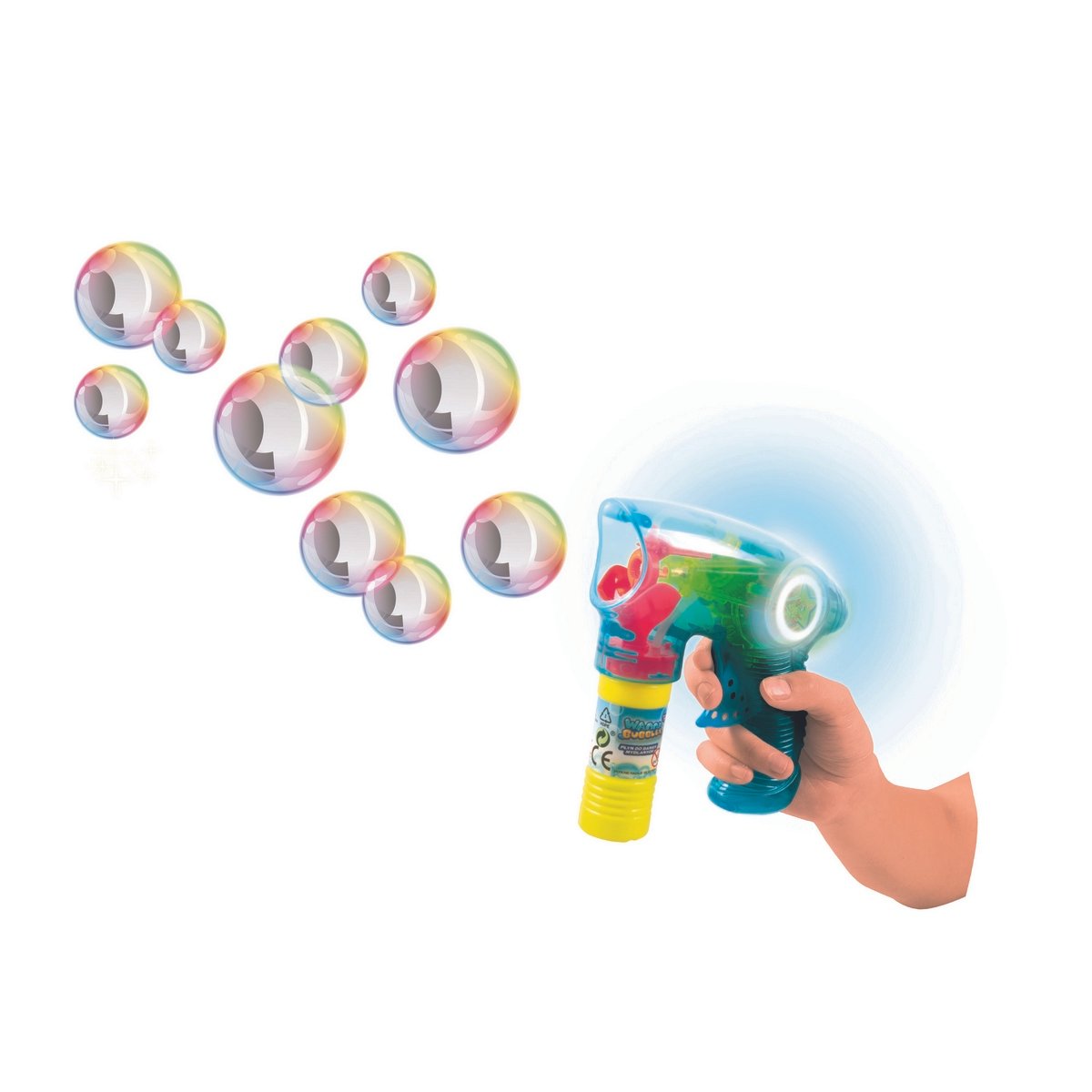 Pistolet à bulles lumineux