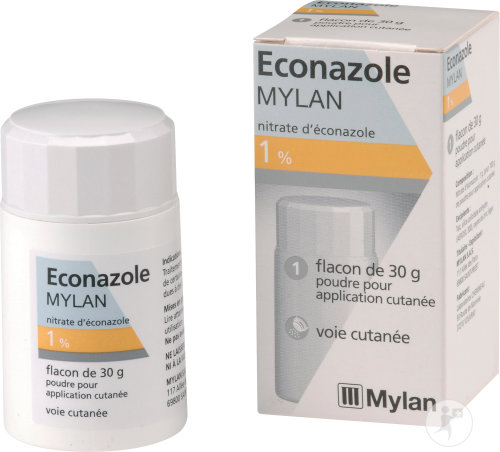 Viatris Econazole 1% Nitrate D'Éconazole Poudre Application Cutanée Flacon 30g