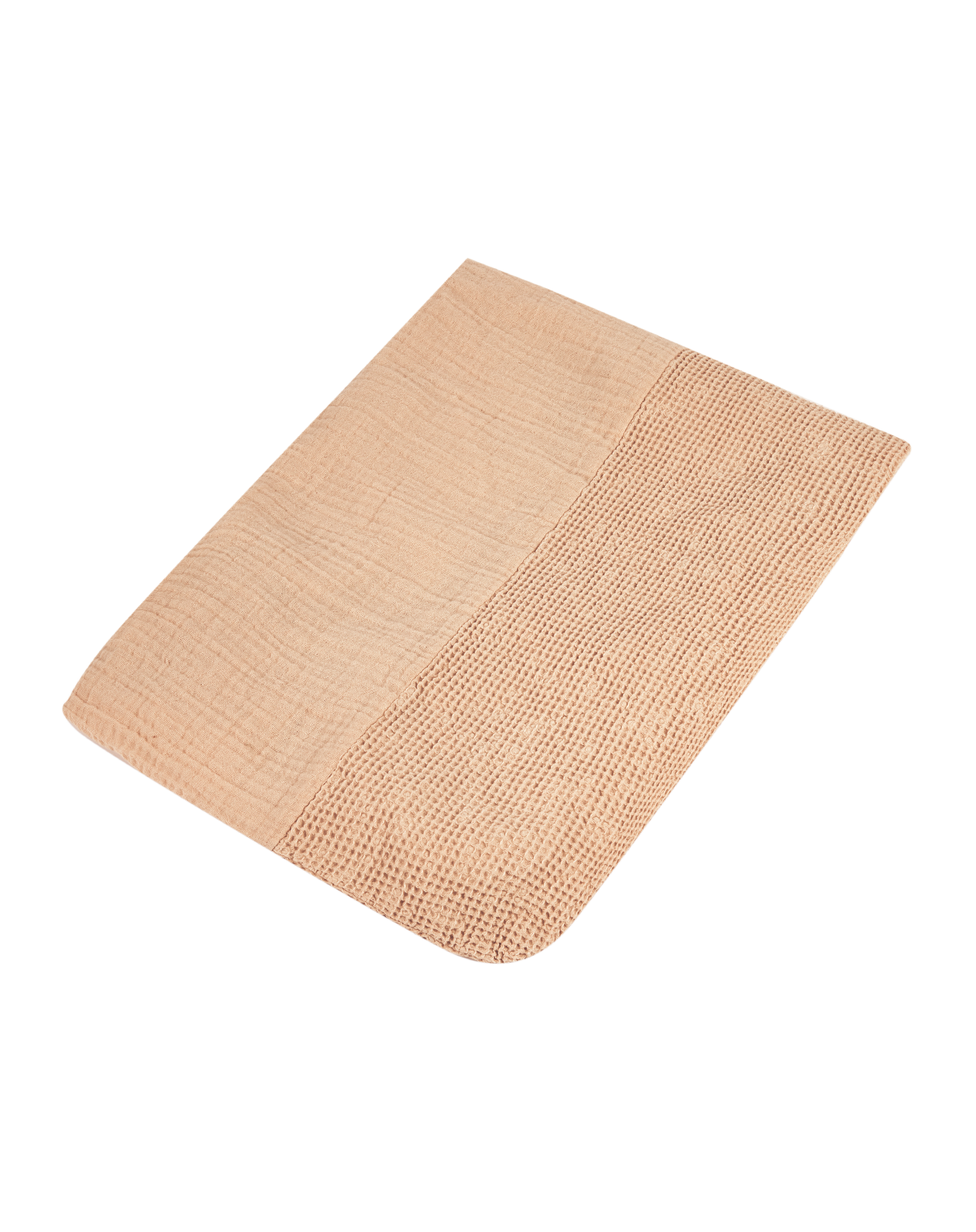 Matelas à langer imperméable et housse wabi-sabi en coton lavé | Rose