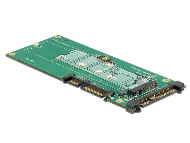 Delock Adapterplatine M.2 NVMe – U.2/SATA Delock Konverter U.2 SFF-8639 NVMe / SATA 22 Pin > 1 x M.2 Key M