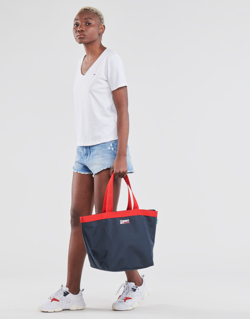 Tommy Jeans - SOFT JERSEY V NECK - Blanc