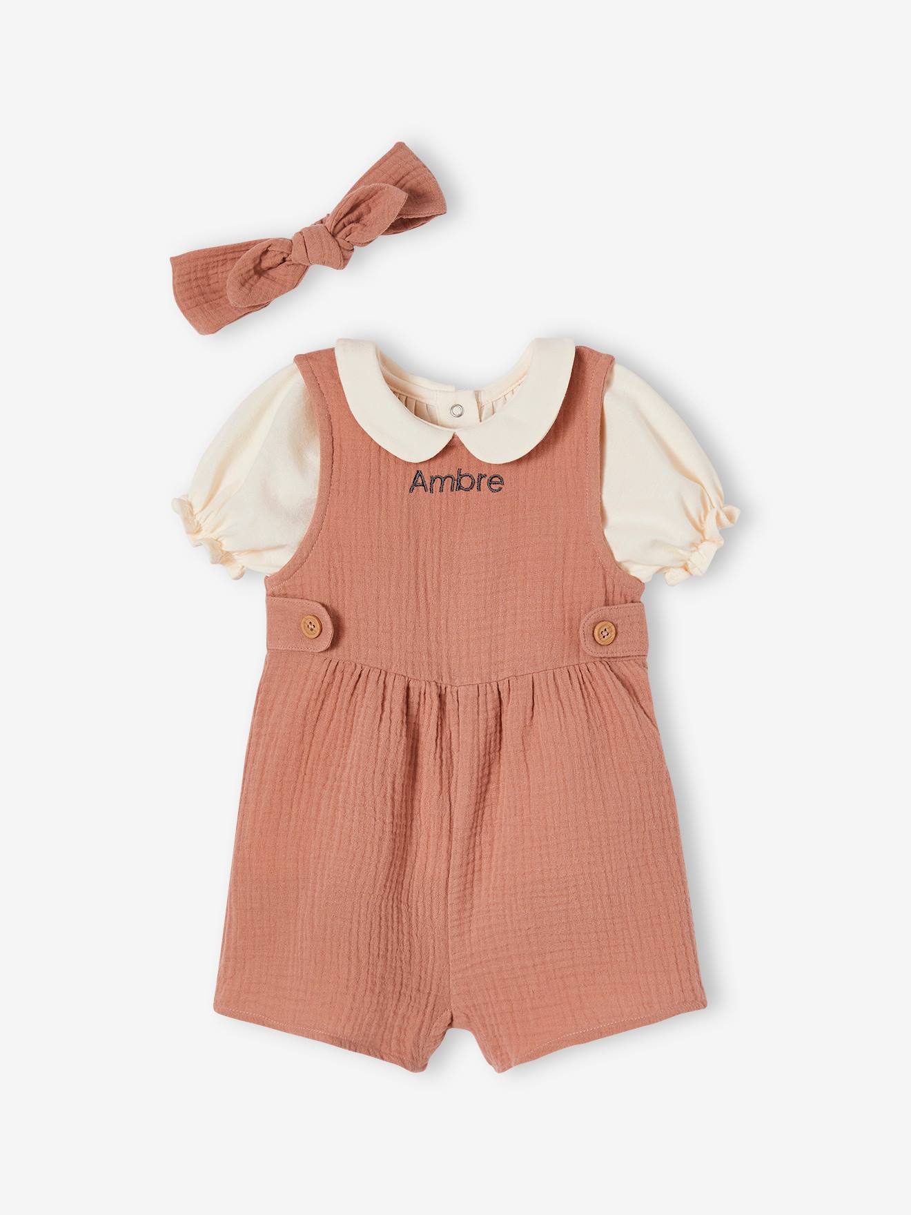 Conjunto de bebê personalizável de 3 peças