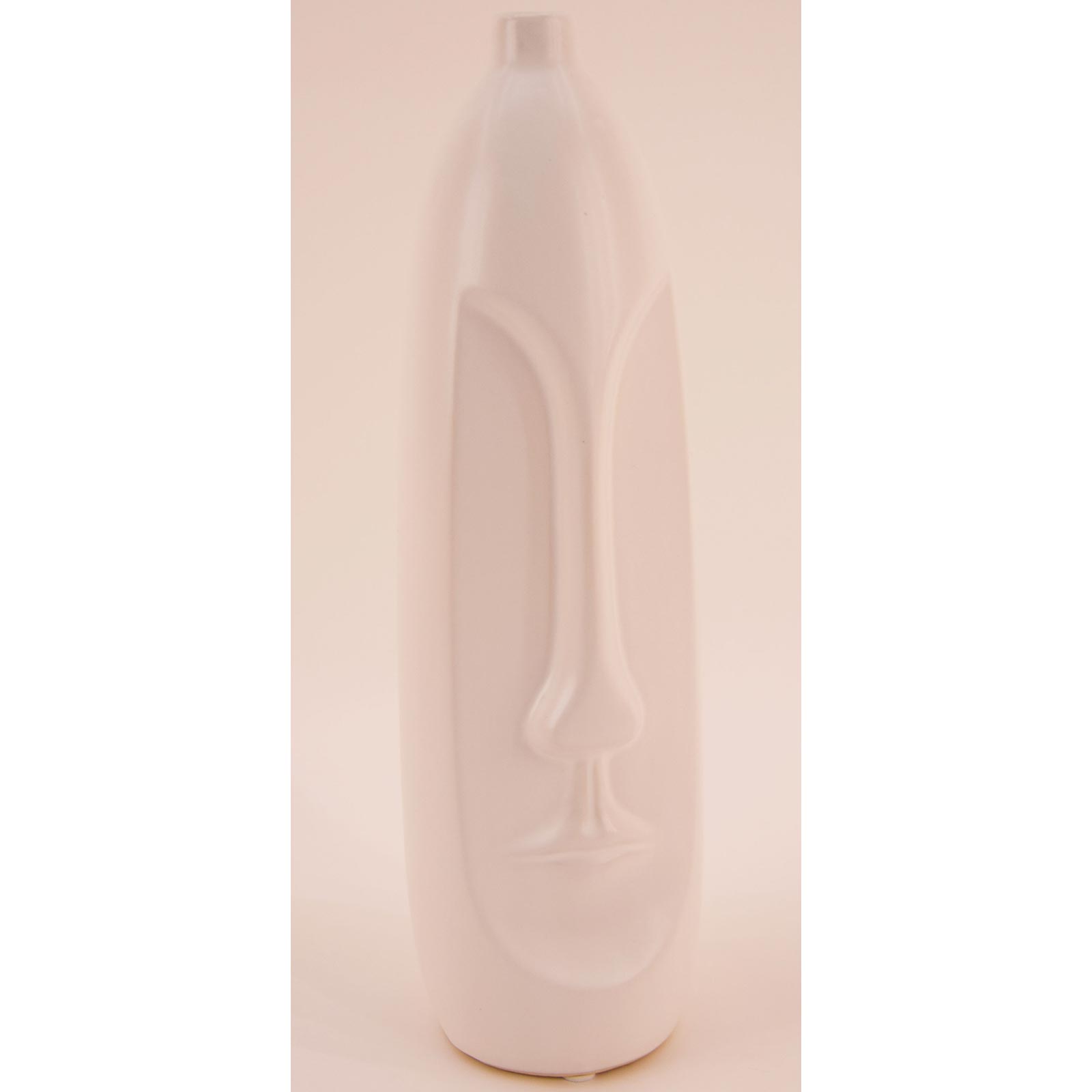 Objekt-Vase - weiß - Keramik - 30 cm