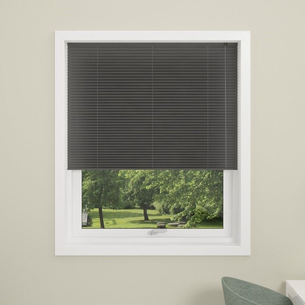 PLISSÉ DEBEL LONDON MED SNORTREKK 80X210CM GRÅ