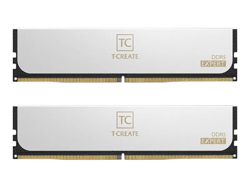 T-CREATE EXPERT - DDR5 - sæt - 64 GB: 2 x 32 GB - DIMM 288-PIN - 6000 MT/s / PC5-48000 - CL34 - 1.35 V - ikke bufferet - on-die ECC - hvid