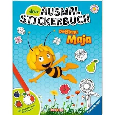 Ravensburger Mein Ausmalstickerbuch: Die Biene Maja