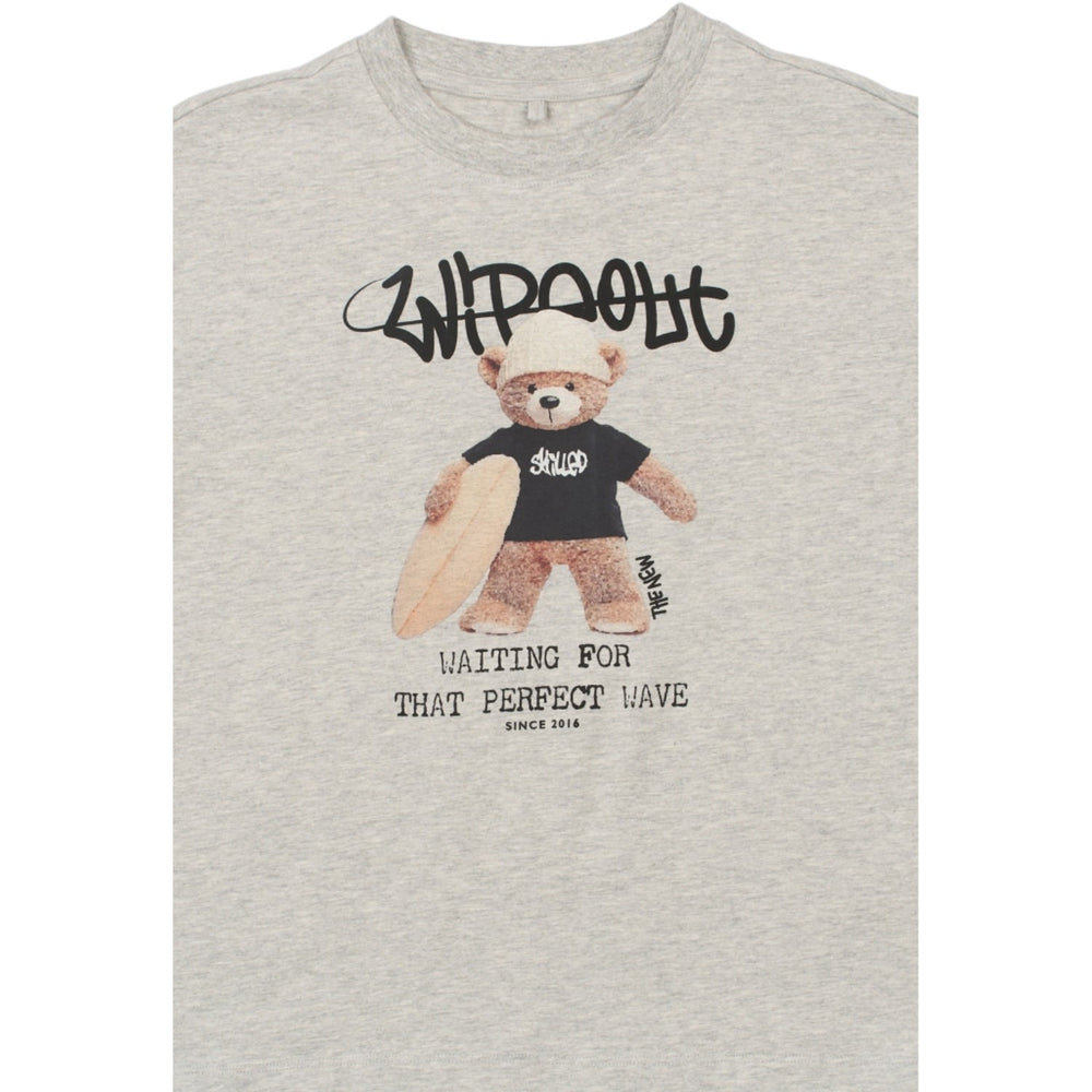 Køb The New Light Grey Melange Tnteddy Os S_S Tee