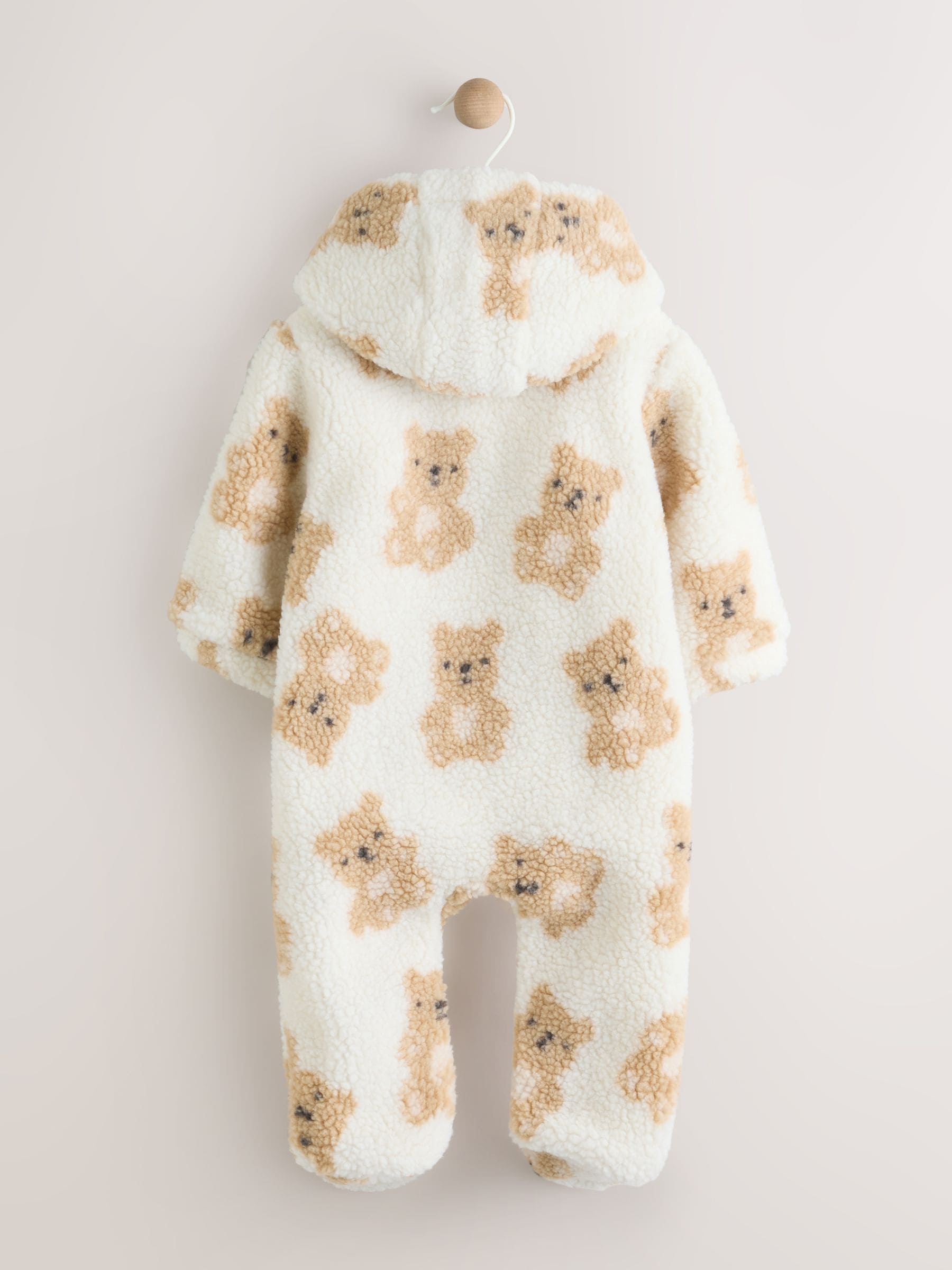 Natuurlijk - Bear Borg babypakje met all-over print (0-18mnd)