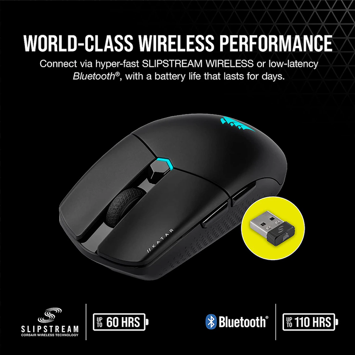 Corsair Katar Elite trådløs gamingmus