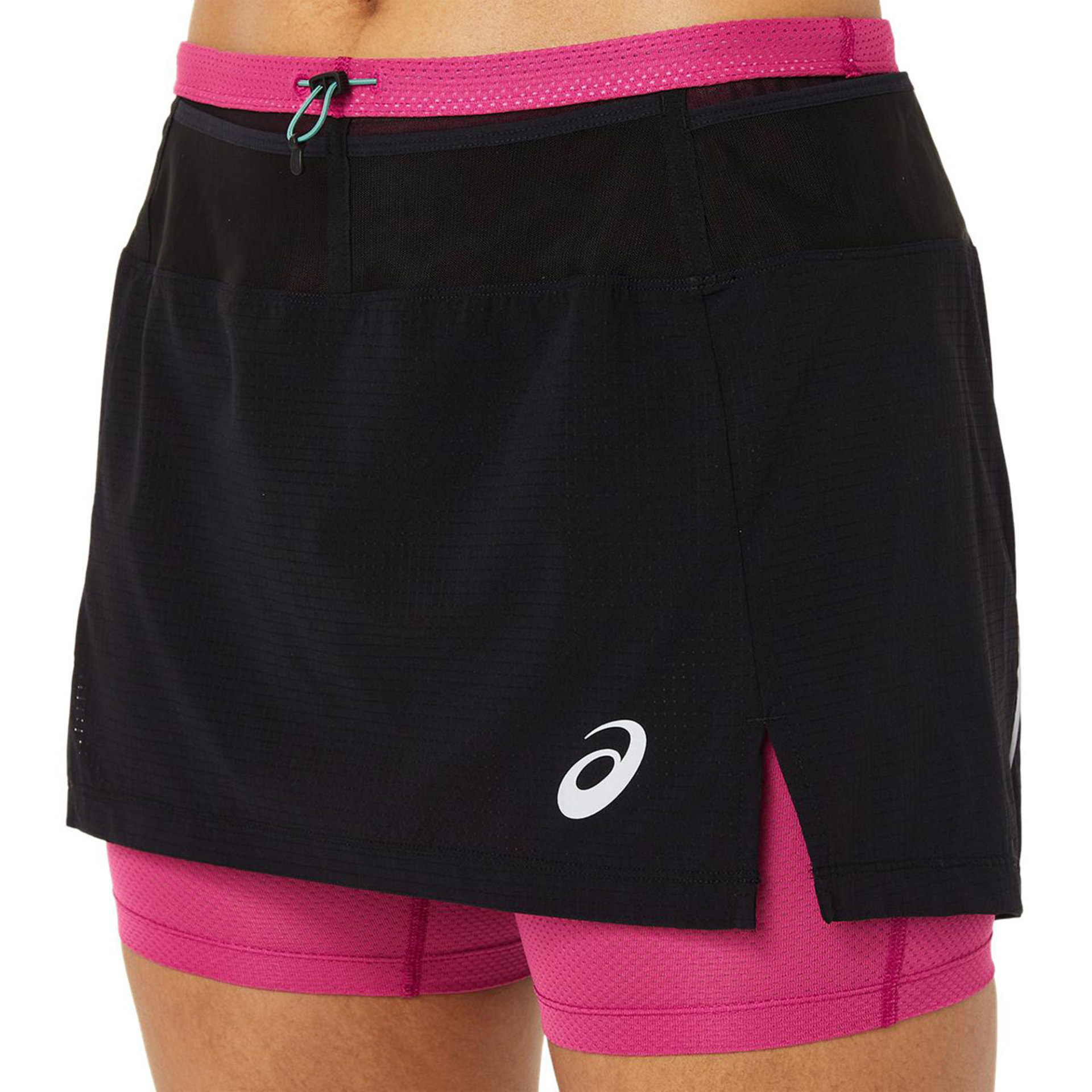 ASICS Fujitrail Hardloopskort Zwart/Roze Dames