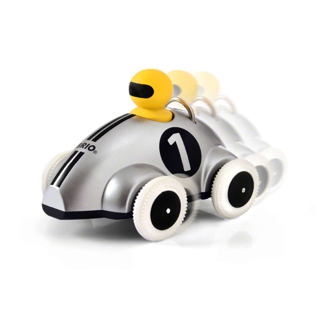 BRIO Spiel Push & Go Rennwagen Silber Edition