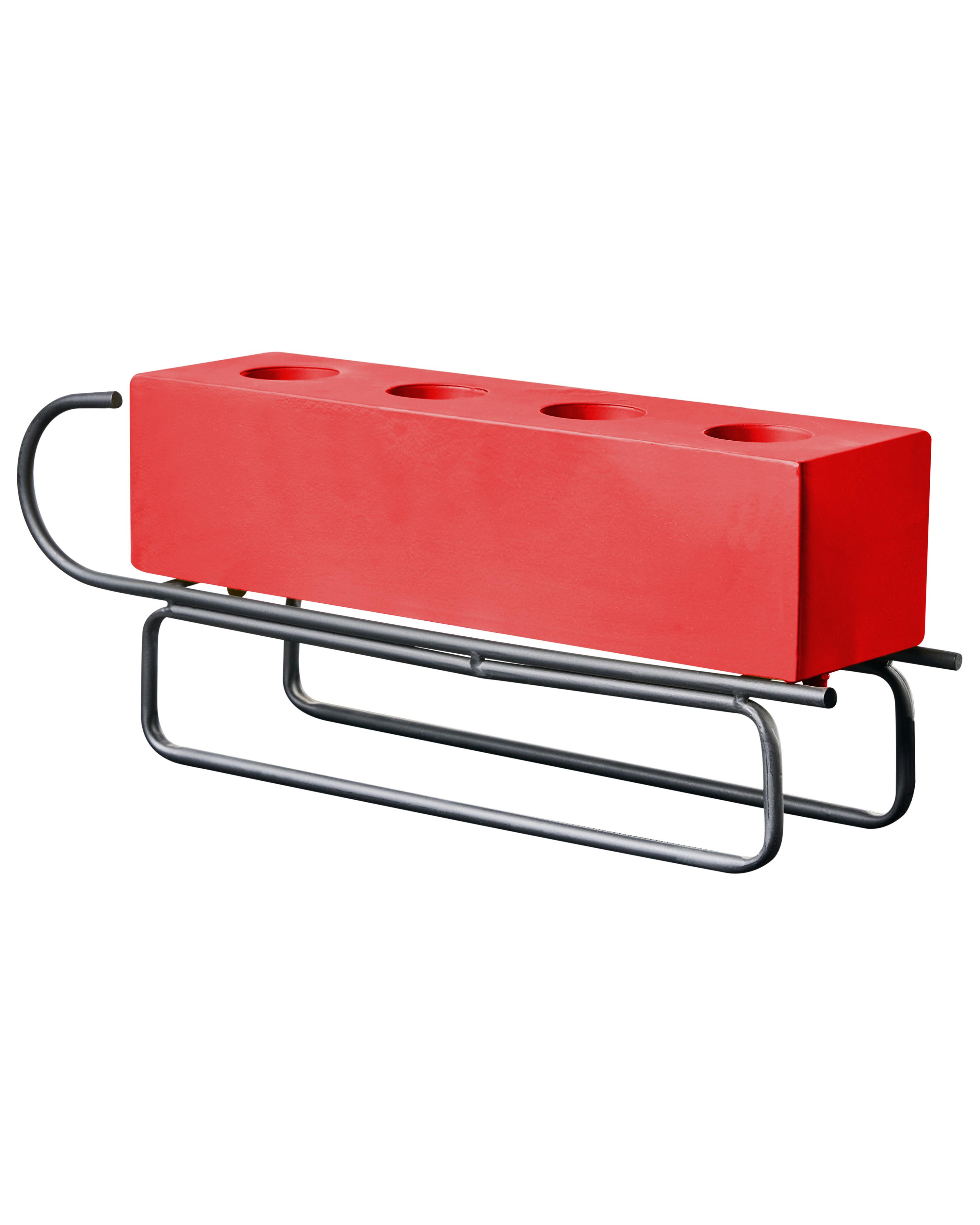 Kaarshouder KUHMO Rood Metaal