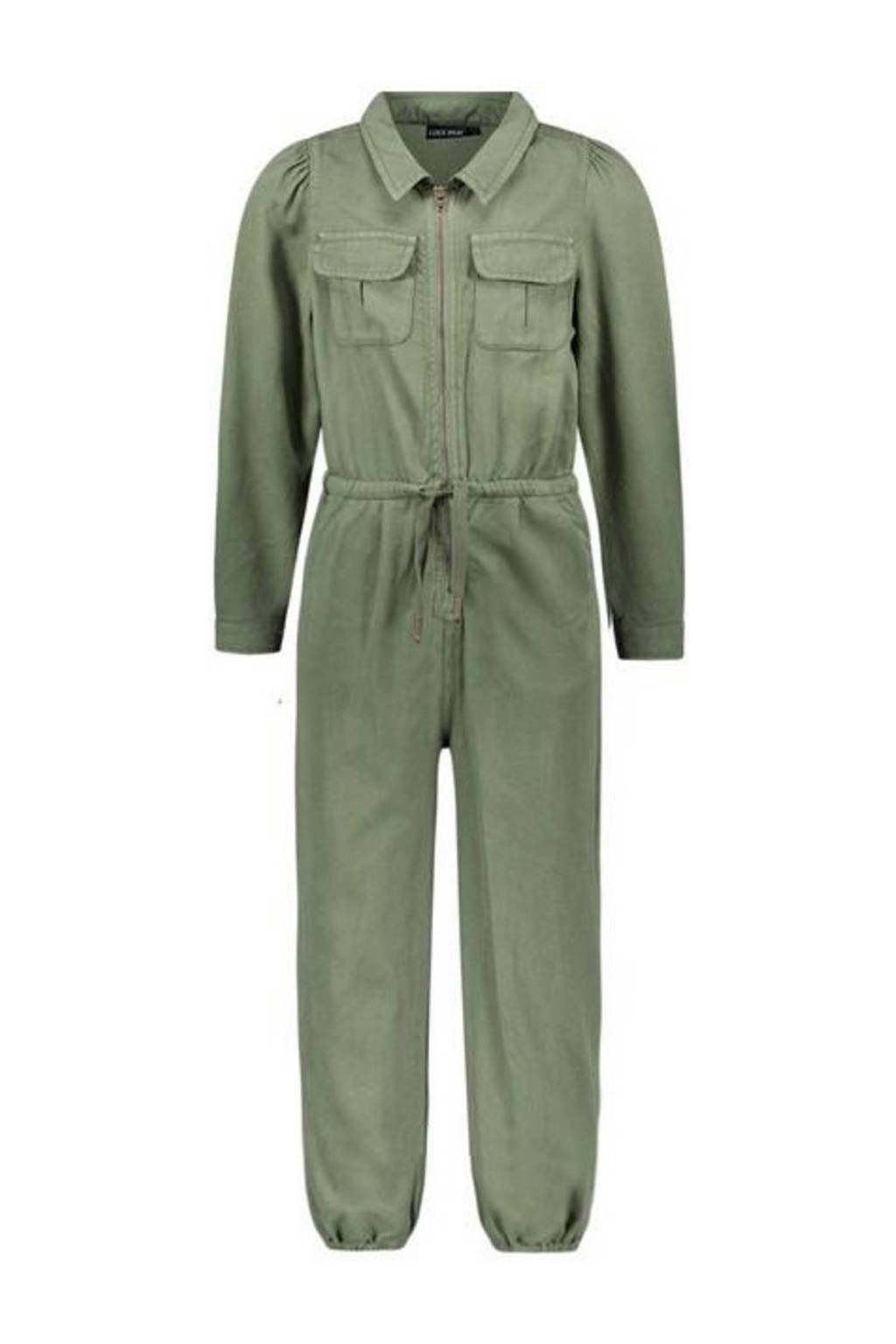 Like Flo jumpsuit army groen