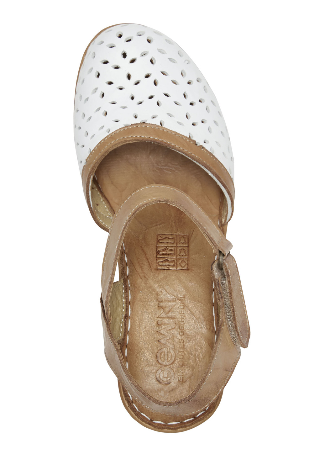 Gemini Sandalette aus perforiertem Rind-Nappaleder