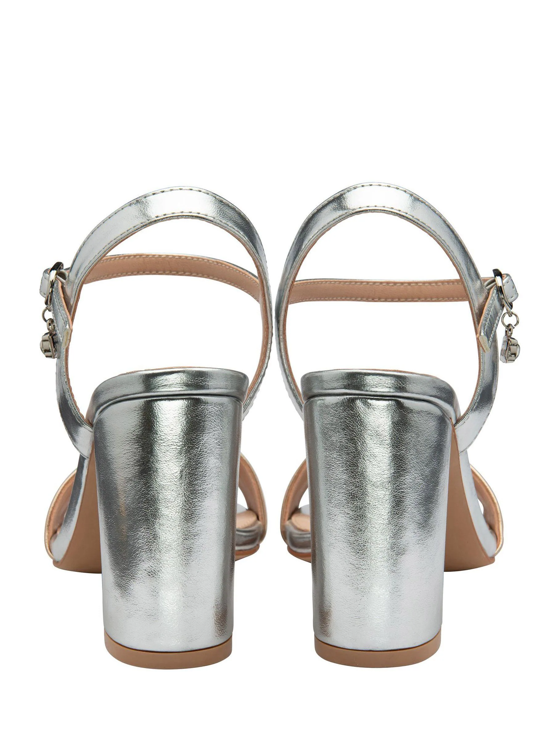 Zilver - Lotus Open Toe Heeled Sandals