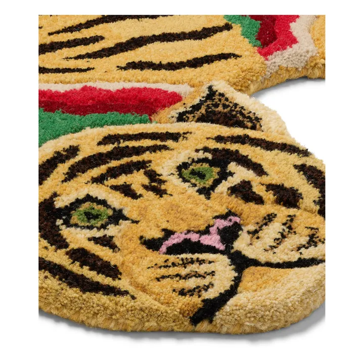 Doing Goods Tapis tigre Babul Bombay en laine | Marron
