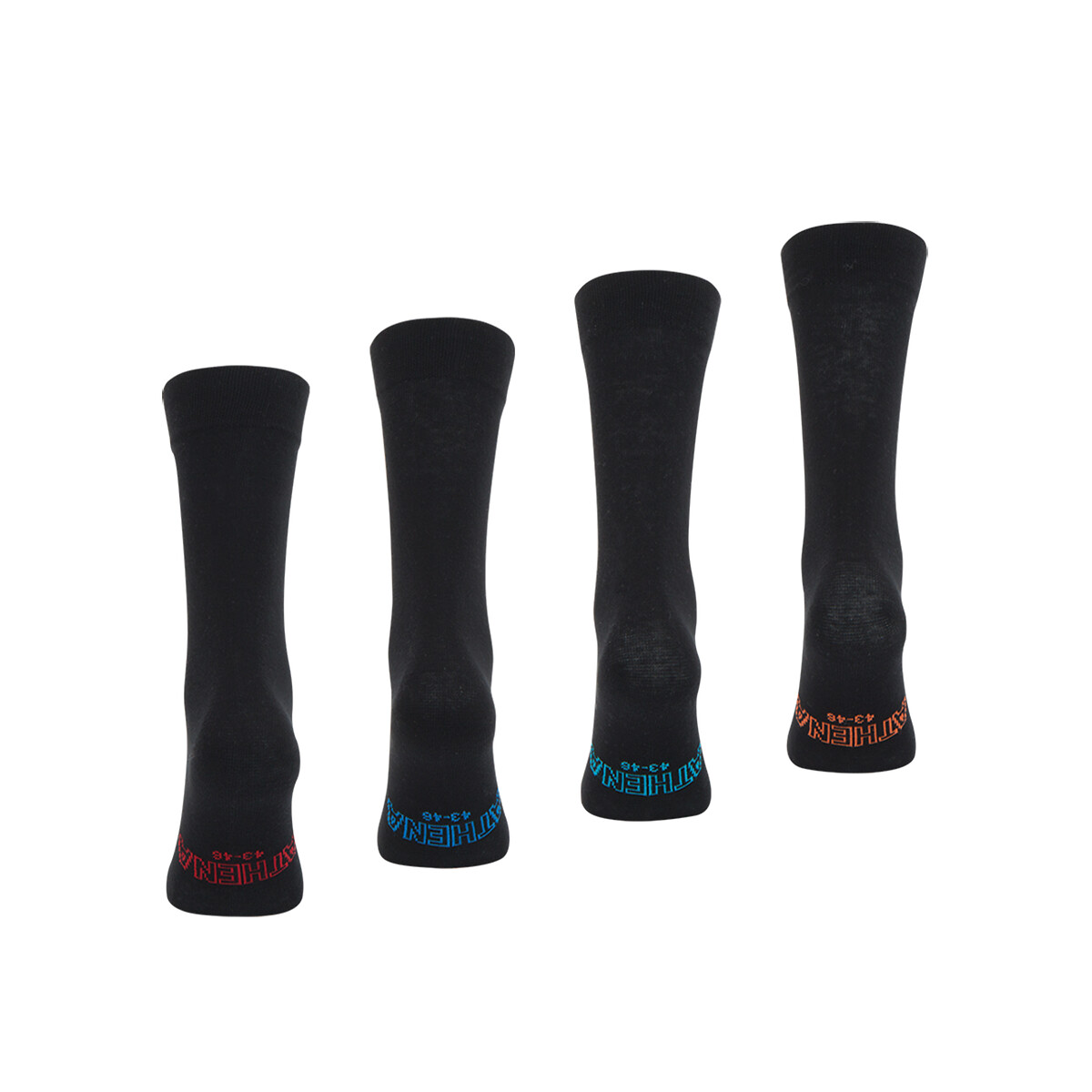 ATHENA<br>Conjunto de 4 pares de meias lisas