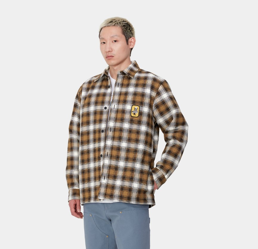Carhartt WIP Monahan Shirt Jac Hamilton Brown