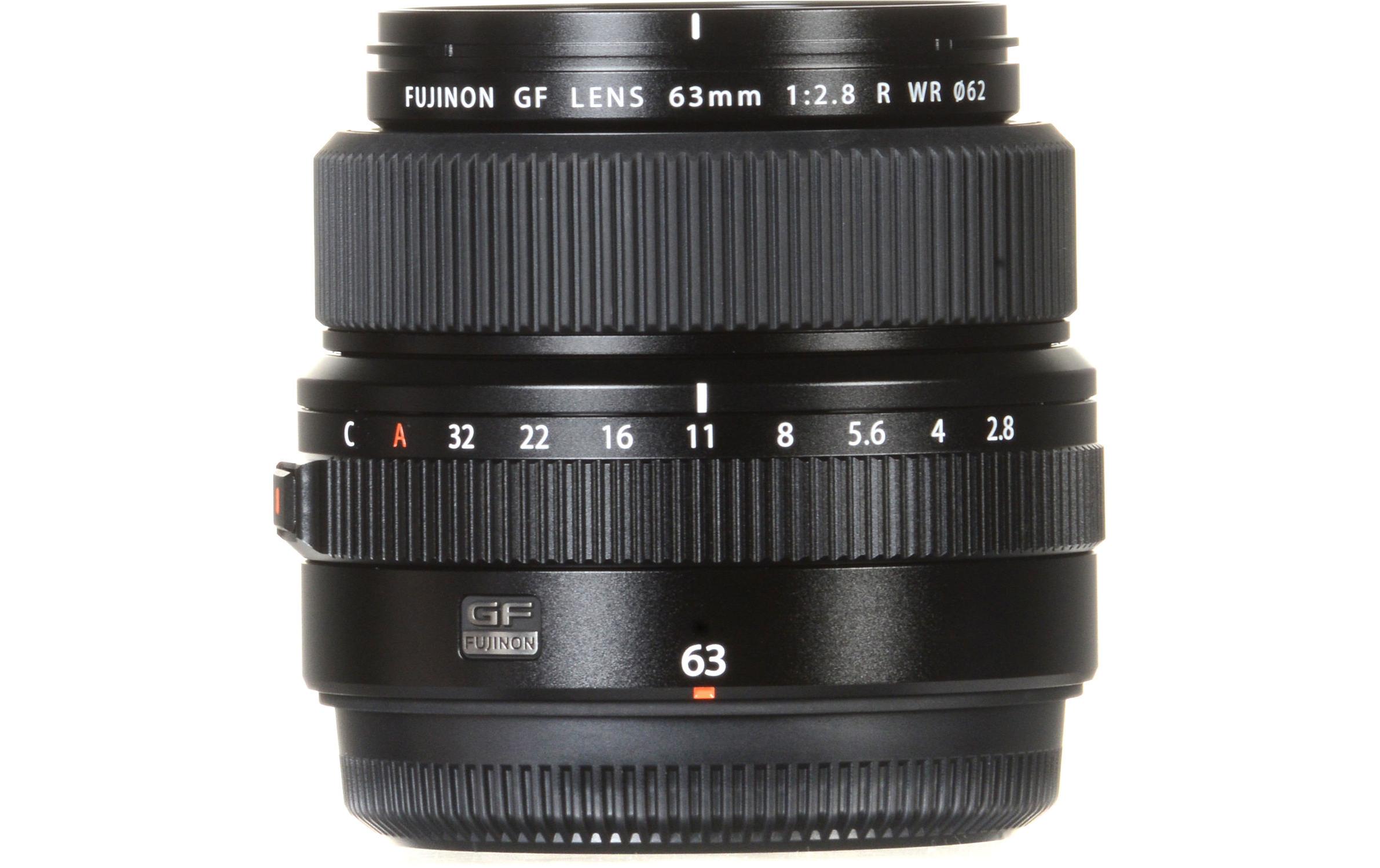 Festbrennweite GF 63mm F/2.8 R WR – Fujifilm G-Mount<br>Standardobjektiv für das GFX-Mittelformatsystem von Fujifilm