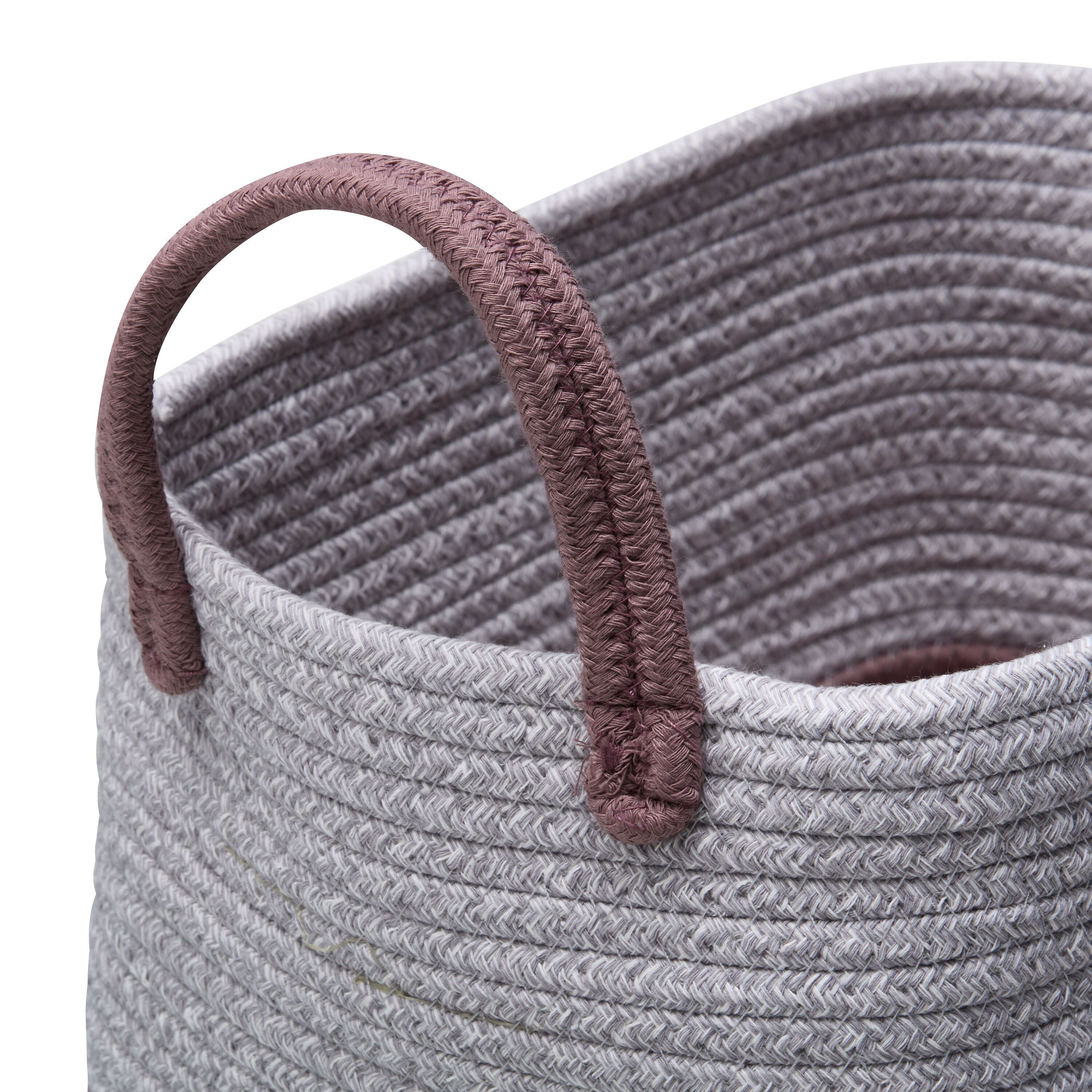 CLEA Korb taupe, grau 32x26x22 cm - Grau, Taupe / B: 26.0 cm x T: 32.0 cm x H: 22.0 cm