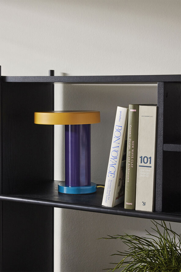 Hübsch Magic Table Lamp Purple/petrol/orange/yellow