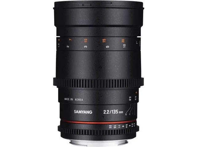 Samyang 135MM T2.2 VDSLR Nikon F, Telelinse, 11/7, Nikon F