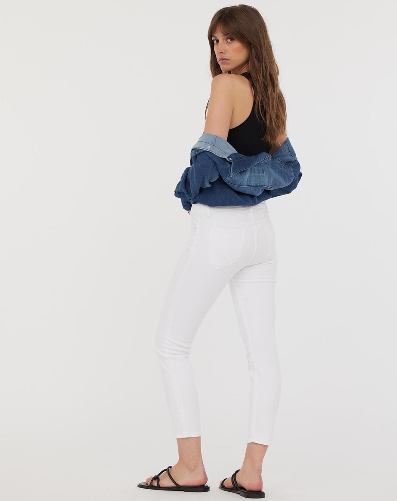 Acquaverde Jean droit Arizona blanc
