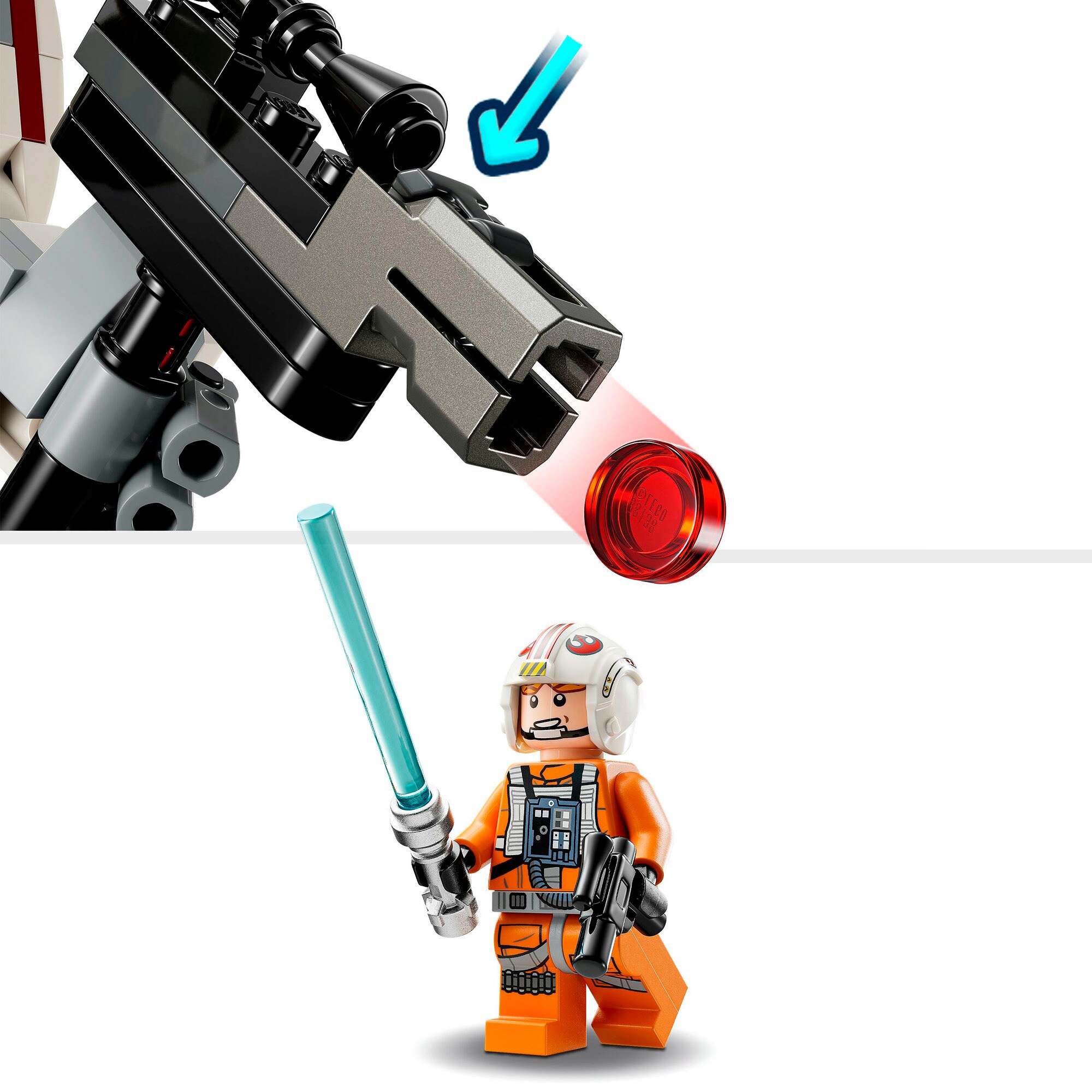 LEGO Konstruktionsspielzeug Star Wars Luke Skywalkers X-Wing Mech