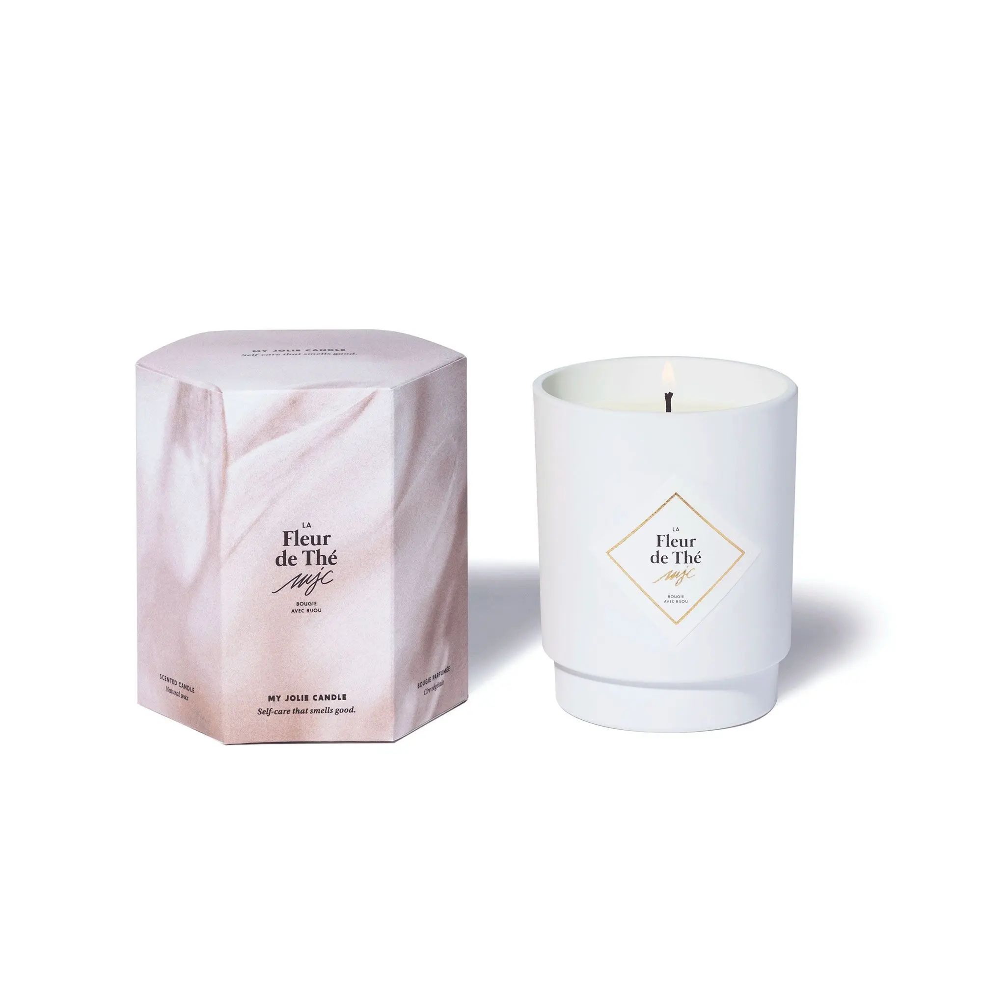 My Jolie Candle - LA FLEUR DE THE Bougie Parfumée avec Bijou- Bougie