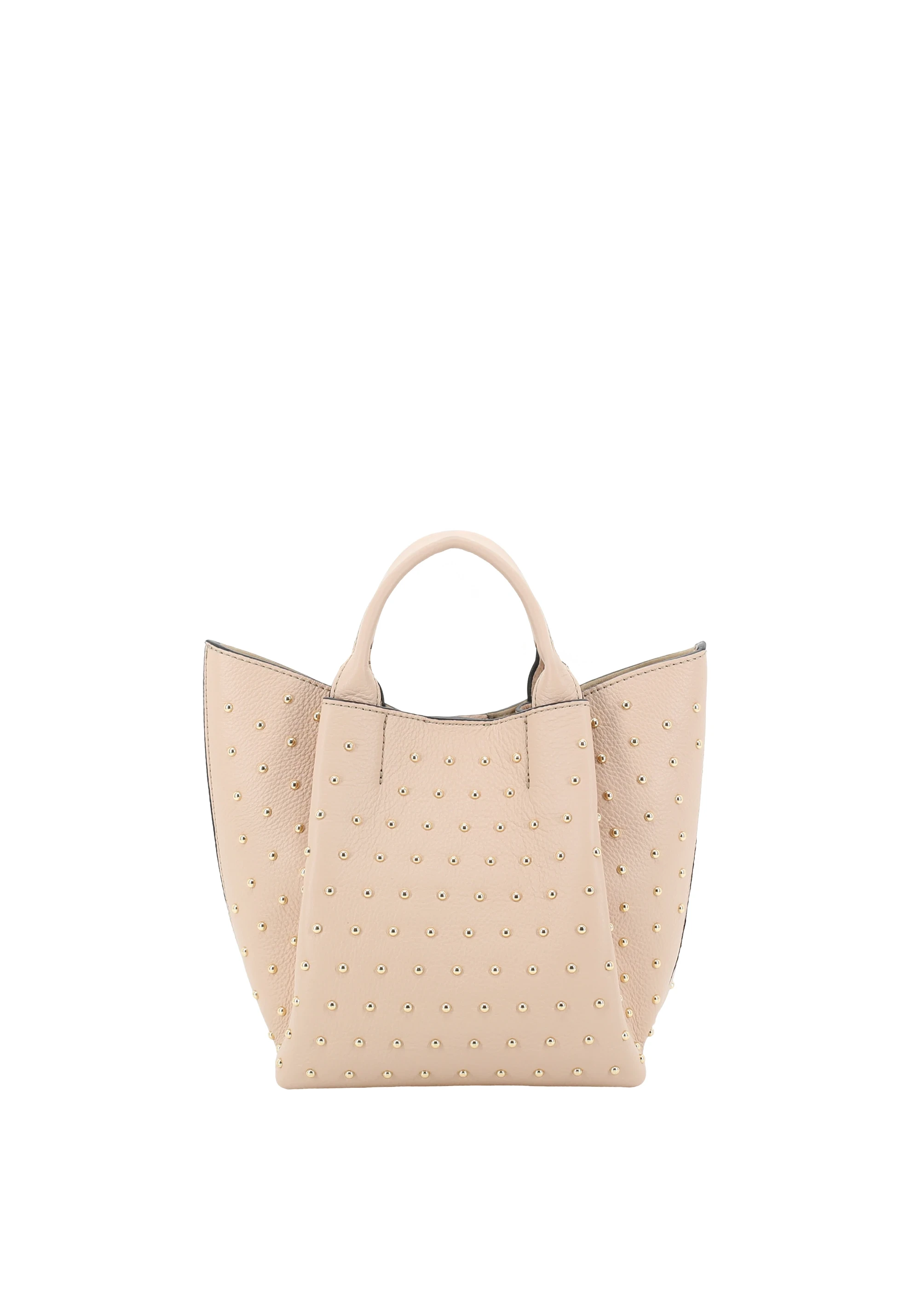 Shopper ESSENTIAL studs small Leather Agave Standard