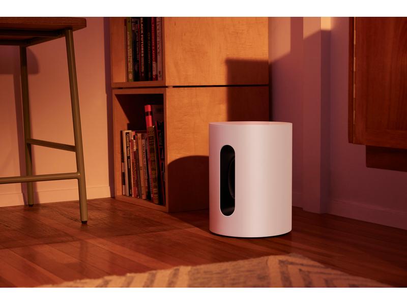 Sonos Subwoofer Sub Mini Weiss Vertiefen Sie Ihr Hörerlebnis für TV, Musik und mehr mit kraftvollen Bässen