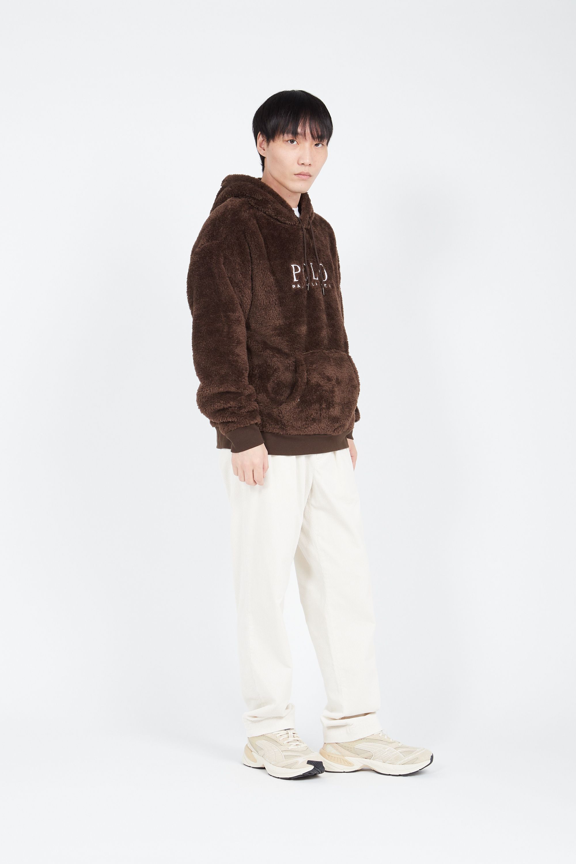 POLO RALPH LAUREN Hoodie CURLY HI-PILE-LSL-SWS Marron